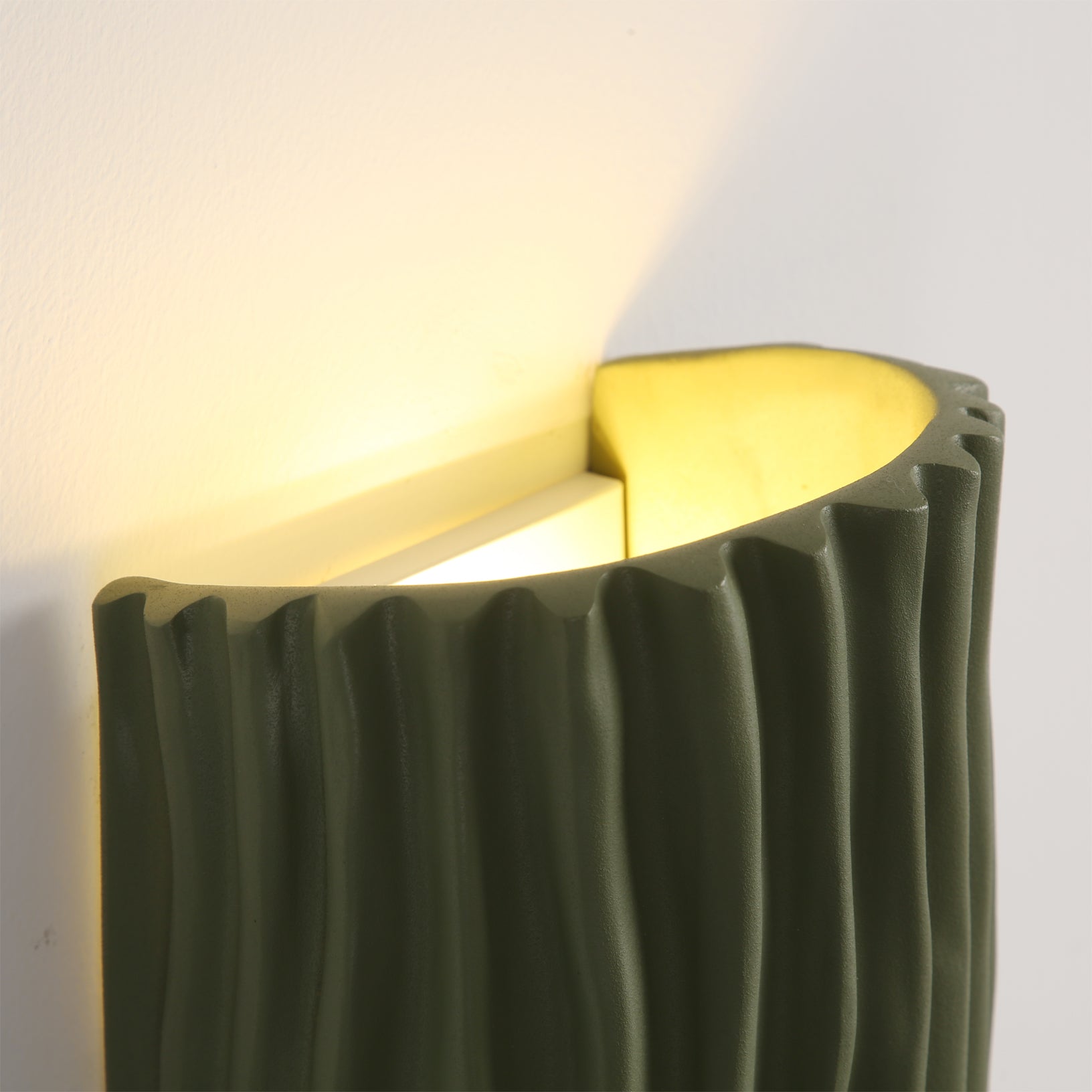 Casa Lumière Japandi Resin Wandlamp - Organische Lijnen