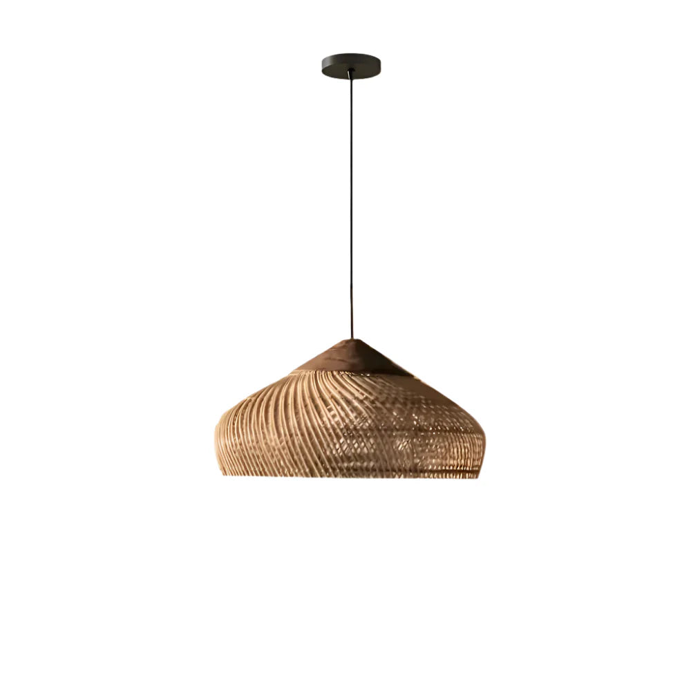 Casa Lumière Retro Bohemian Rotan Hanglamp - Gevlochten Design Lamp met Open Lichtstructuur