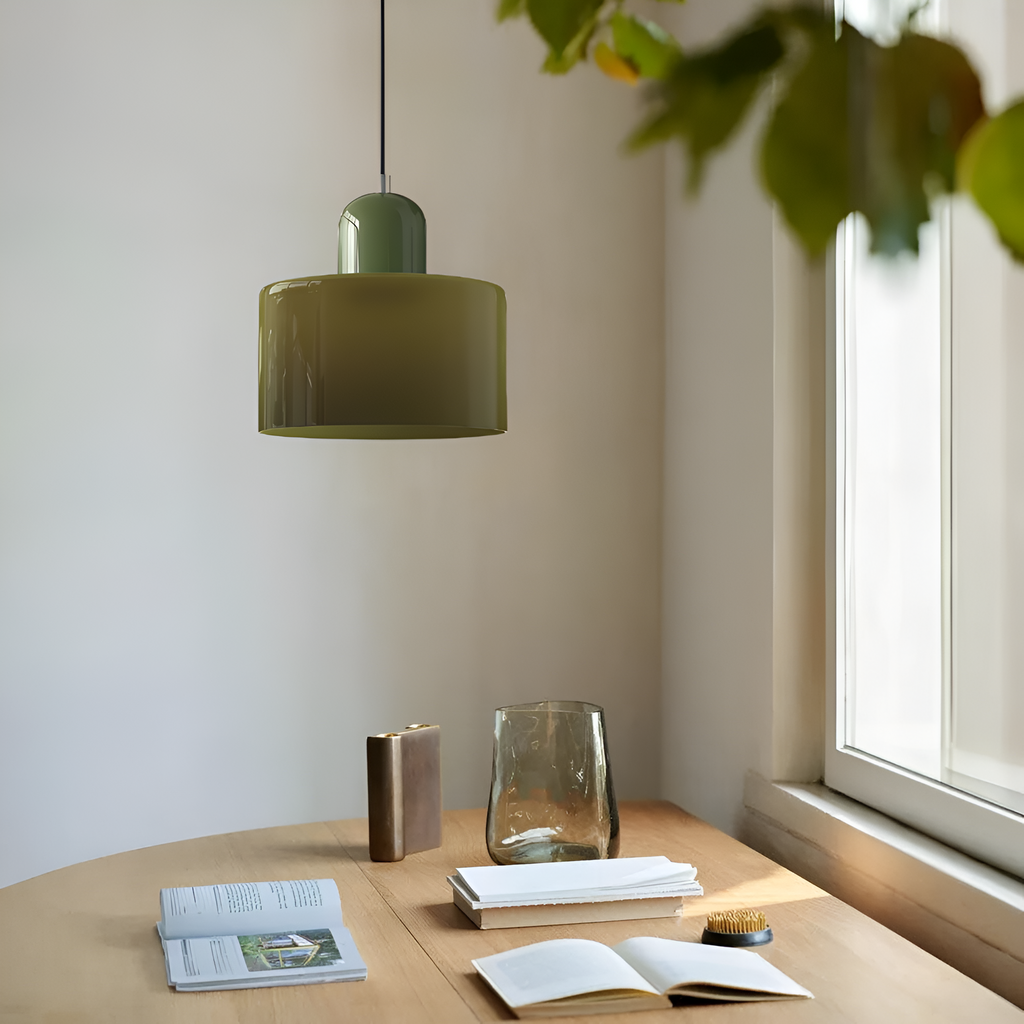 Casa Lumière Scandinavische Glazen Hanglamp - Metalen basis in twee tinten