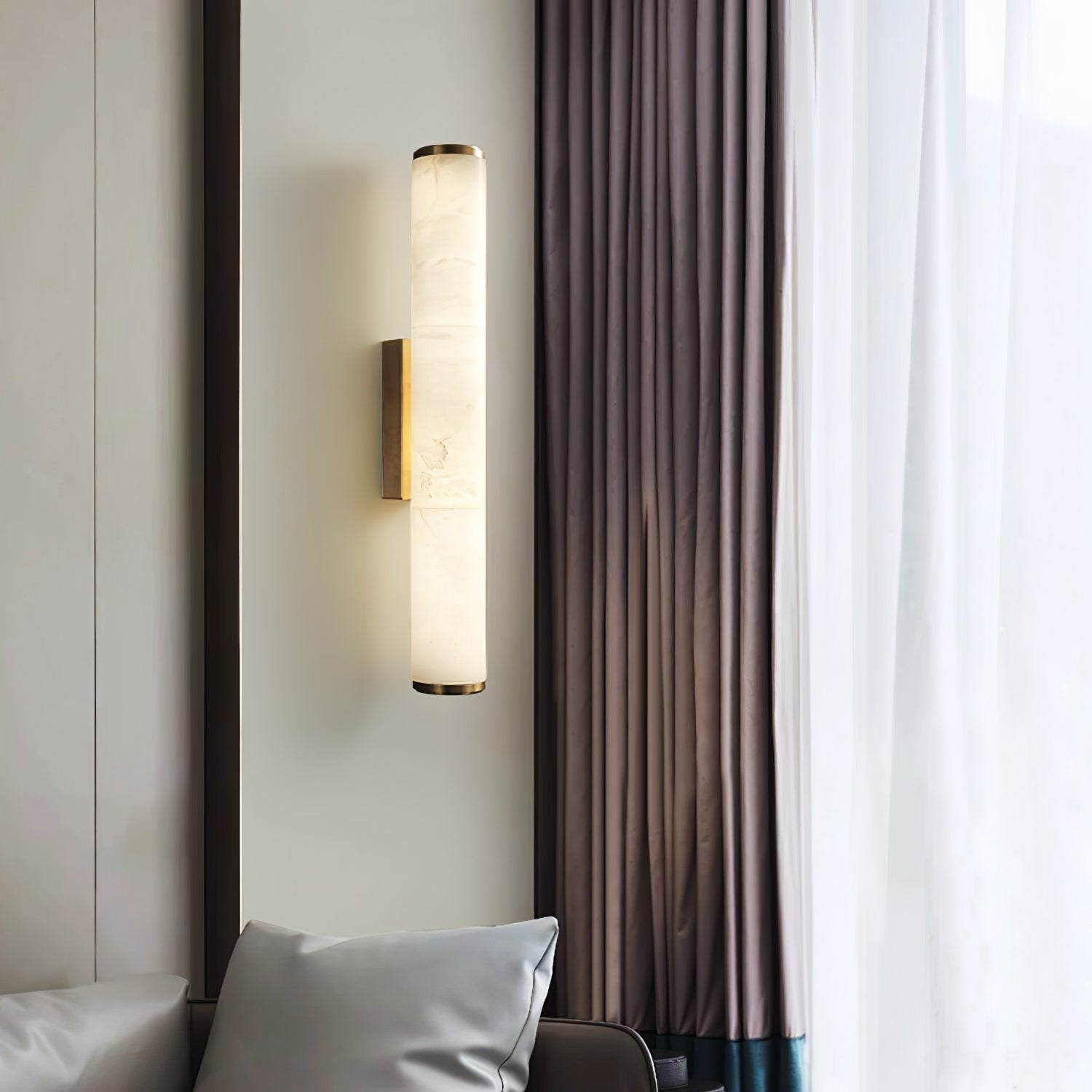 Casa Lumière Callisto Marmeren Wandlamp met Koper – Modern Design & Warme Sfeerverlichting