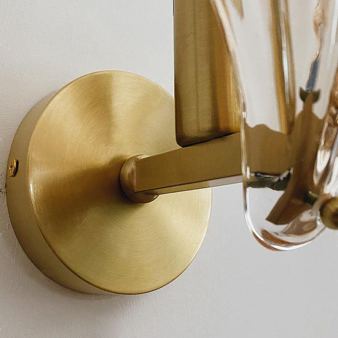 Casa Lumière Messing Wandlamp Glazen Schelp – Art Sfeerverlichting