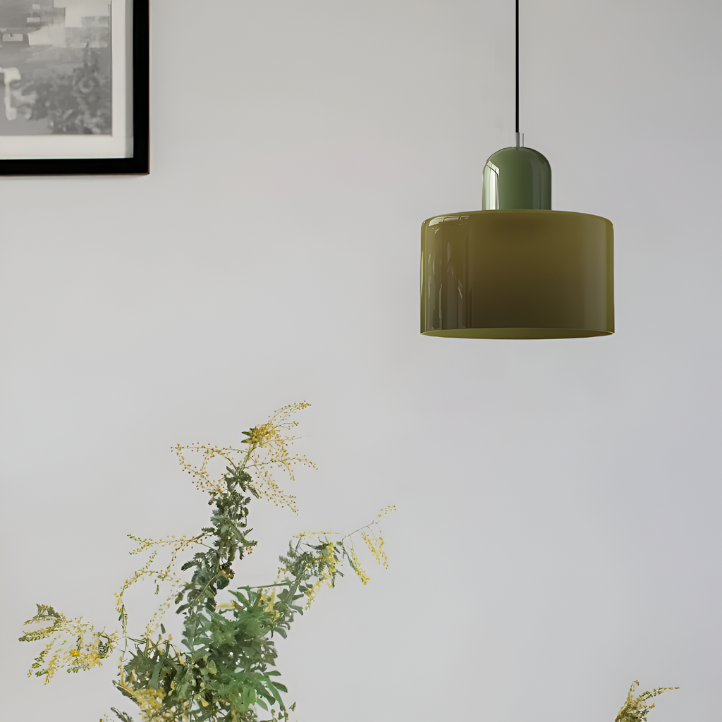 Casa Lumière Scandinavische Glazen Hanglamp - Metalen basis in twee tinten