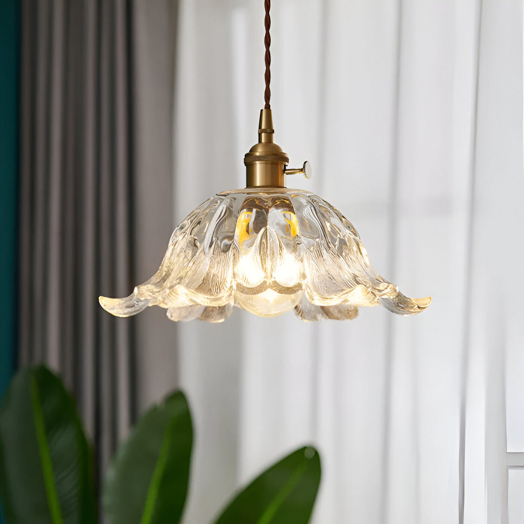 Casa Lumière Retro Franse Glazen Hanglamp - Sfeervol Licht & Klassiek Design