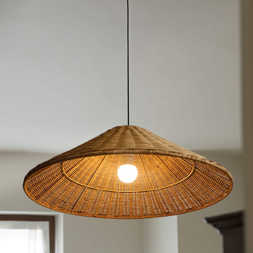Casa Lumière Japandi Rattan Hanglamp – Handgemaakt & Tijdloos Design