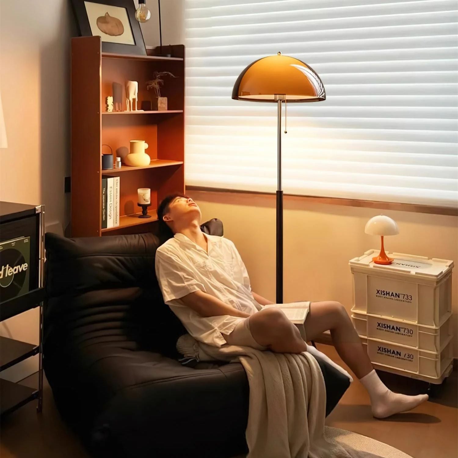 Casa Lumière Vloerlamp - Warme Sfeerverlichting met Retro Design