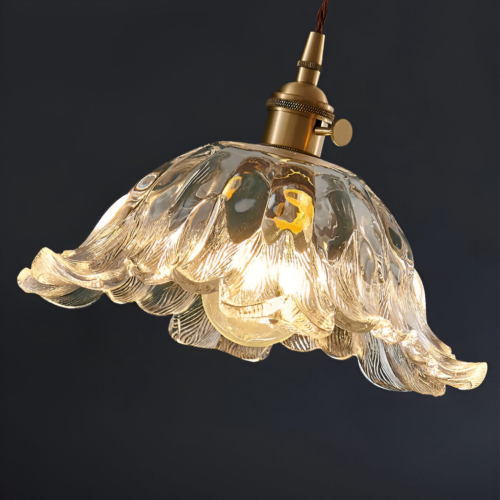 Casa Lumière Retro Franse Glazen Hanglamp - Sfeervol Licht & Klassiek Design
