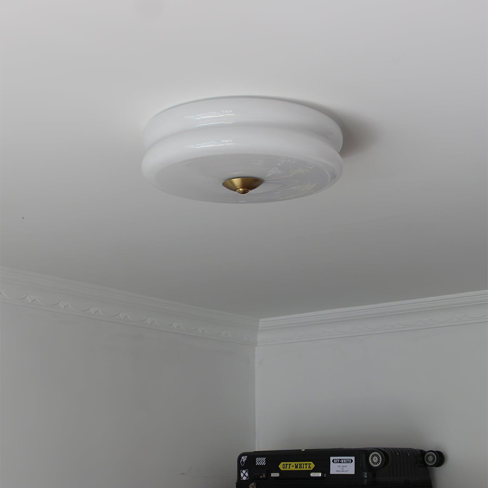 Casa Lumière Art Deco Plafondlamp met Warm Licht