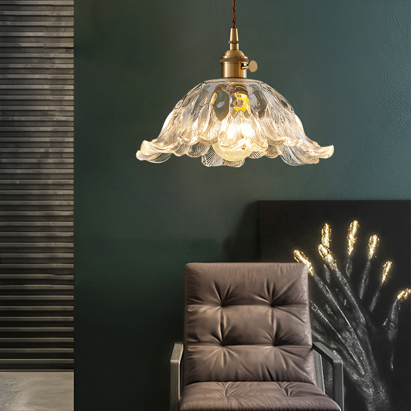 Casa Lumière Retro Franse Glazen Hanglamp - Sfeervol Licht & Klassiek Design