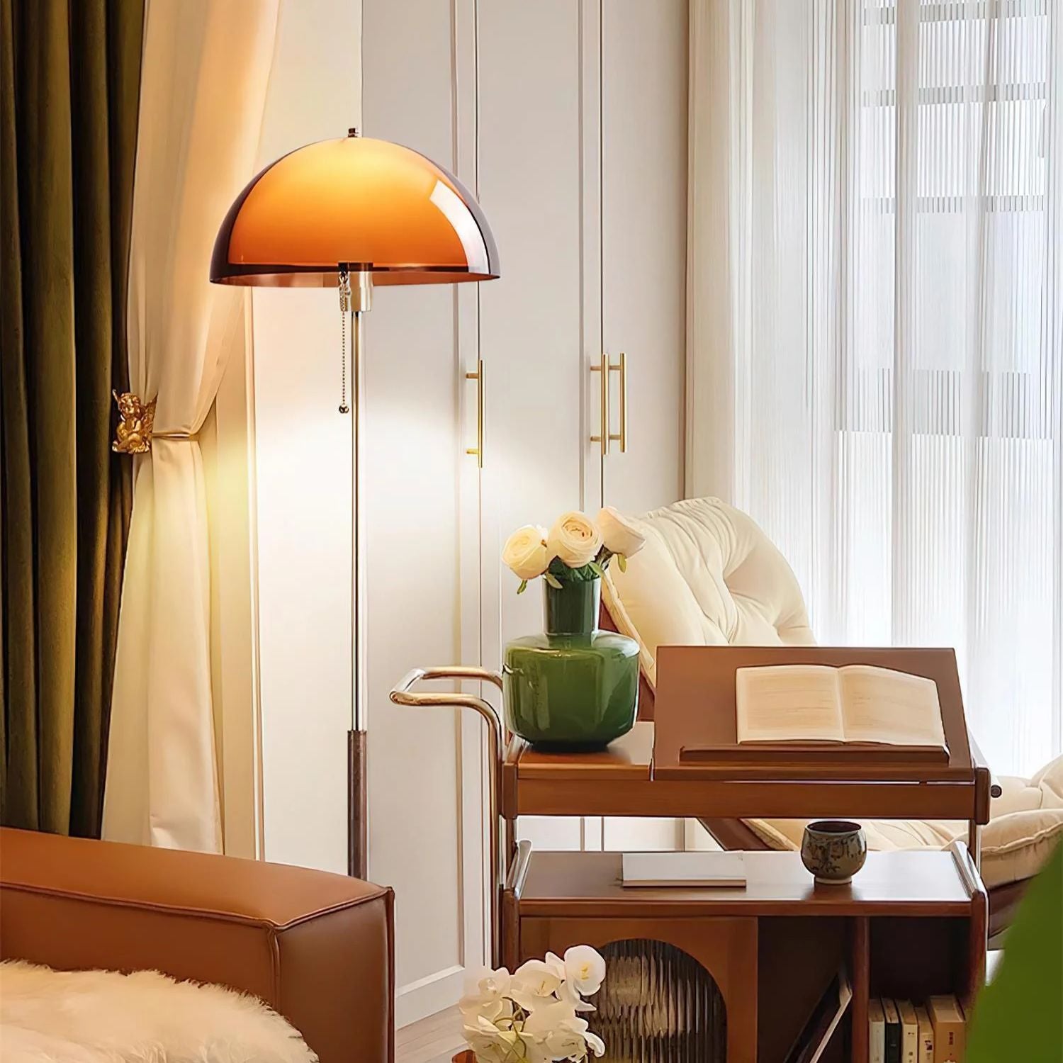 Casa Lumière Vloerlamp - Warme Sfeerverlichting met Retro Design