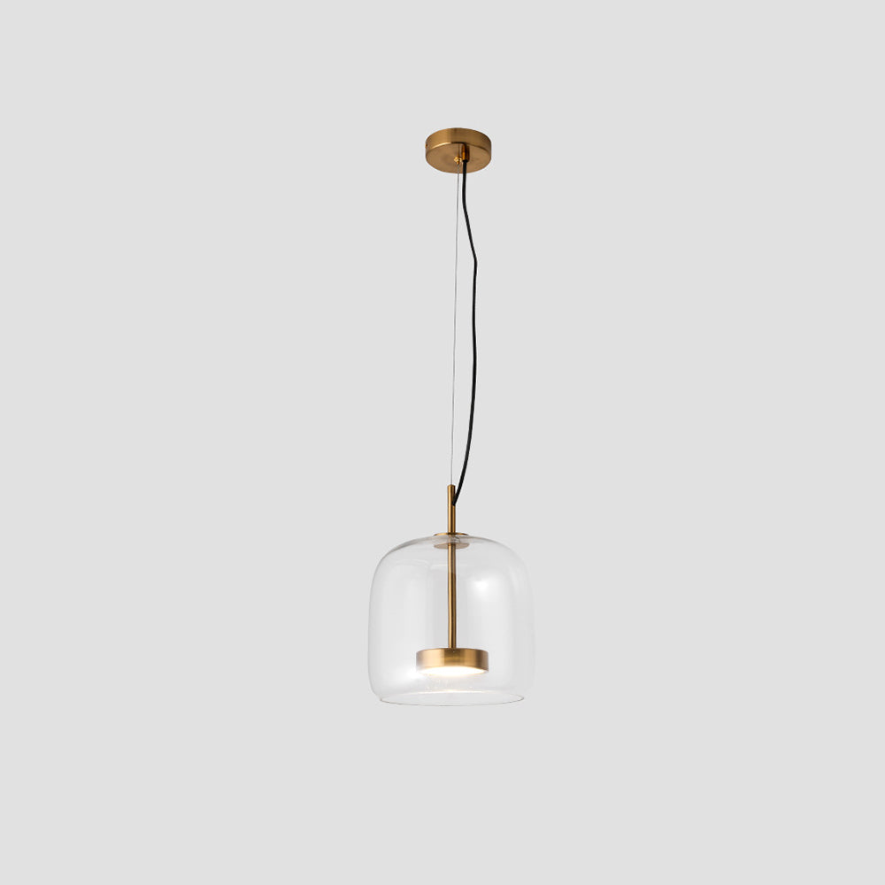 Casa Lumière Hanglamp - Moderne Glazen Hanglamp met Messing Details
