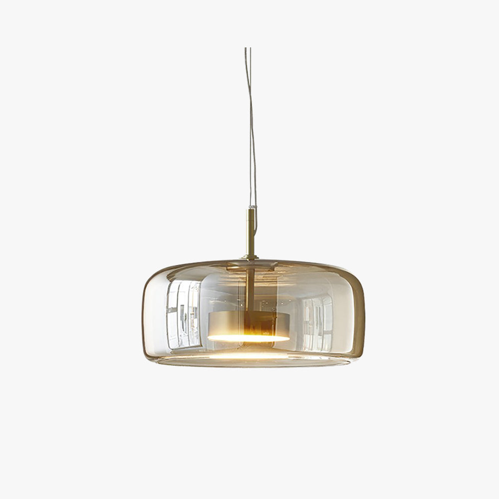 Casa Lumière Hanglamp - Moderne Glazen Hanglamp met Messing Details
