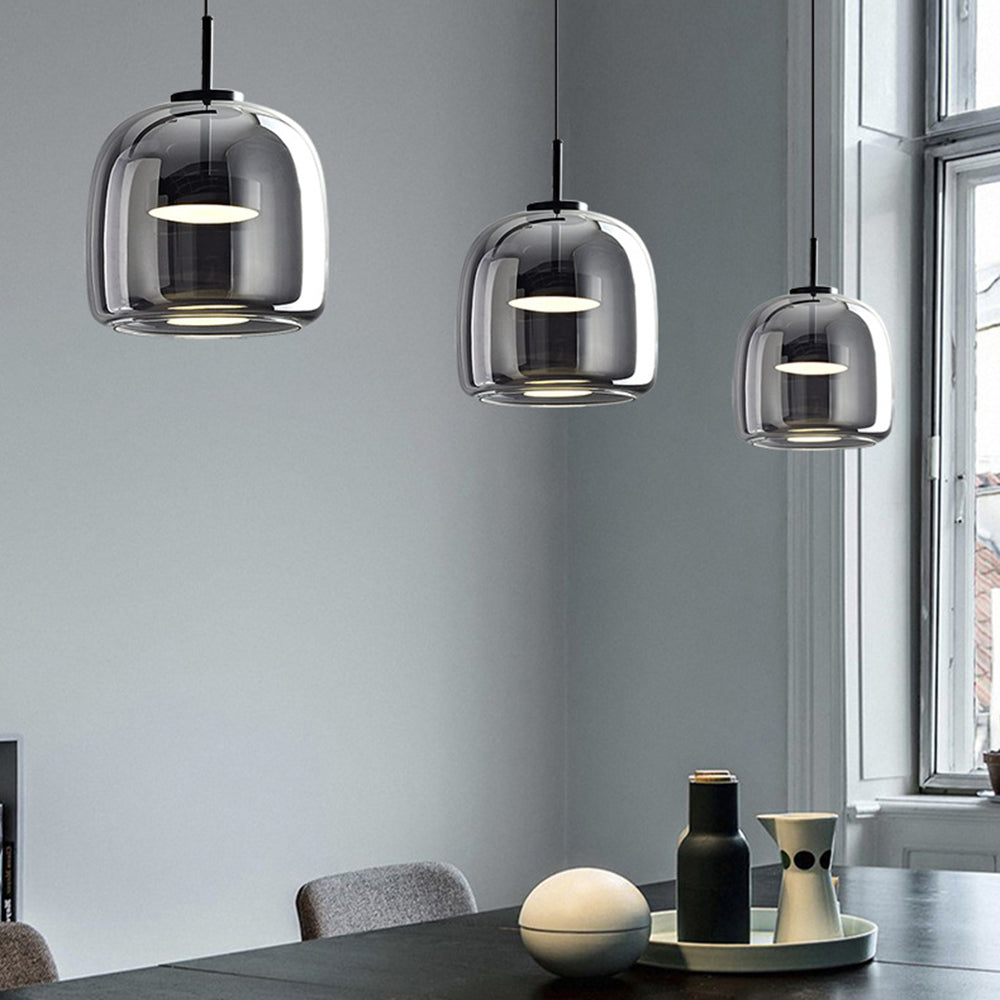 Casa Lumière Hanglamp - Moderne Glazen Hanglamp met Messing Details