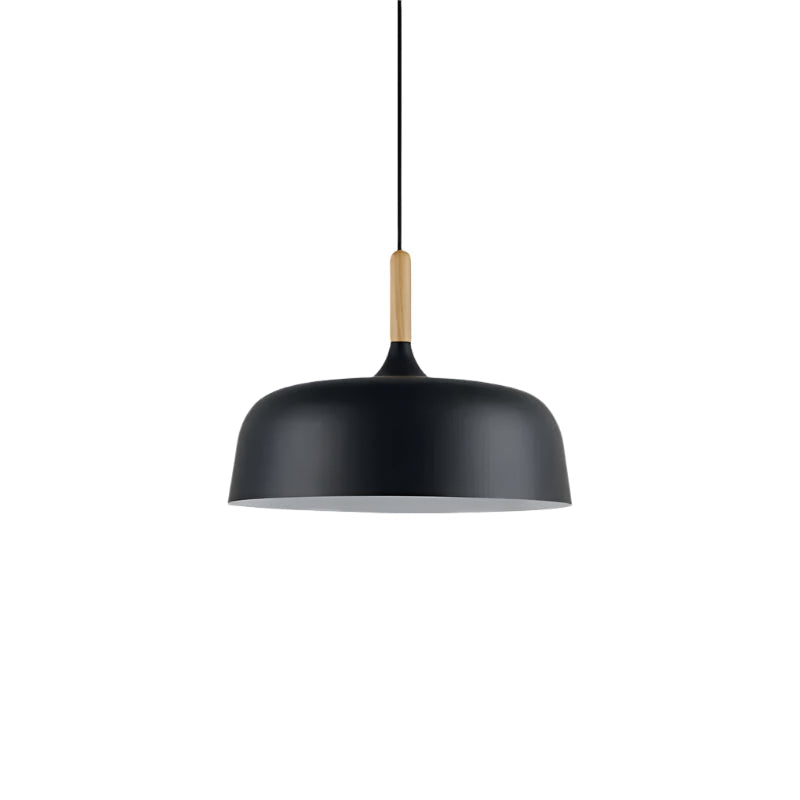 Casa Lumière Nordic Hanglamp - Houten Detail & Metalen Kap