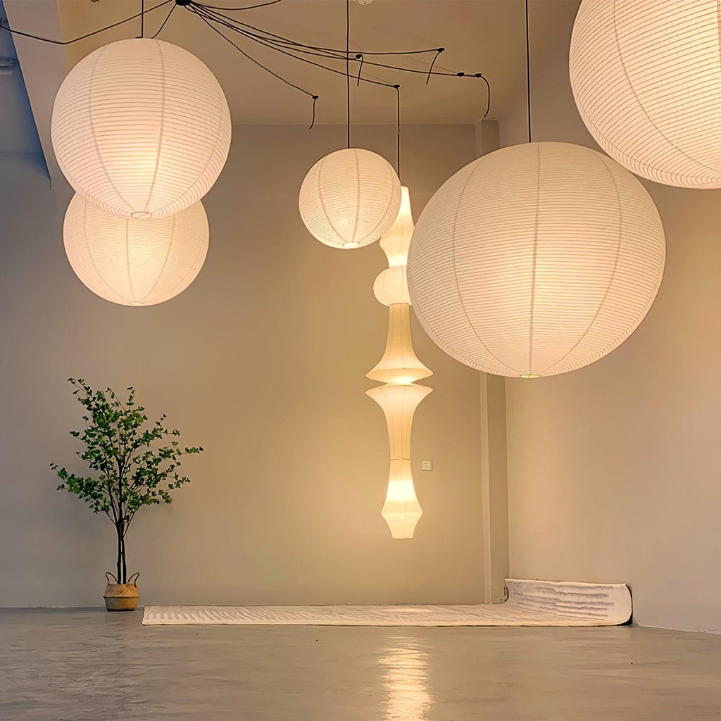 Casa Lumière Akari Handgemaakte Papieren Hanglamp - Minimalistisch Design