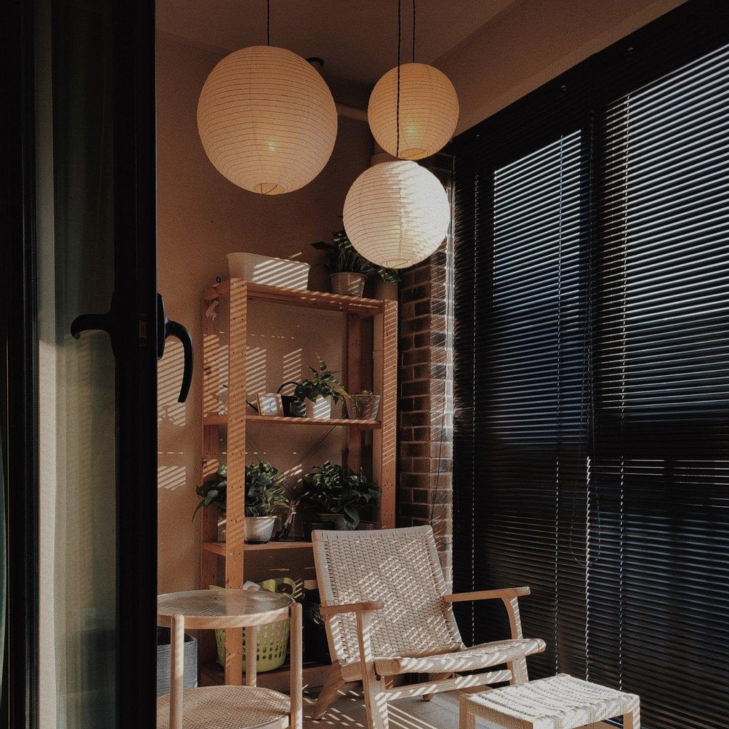 Casa Lumière Akari Handgemaakte Papieren Hanglamp - Minimalistisch Design