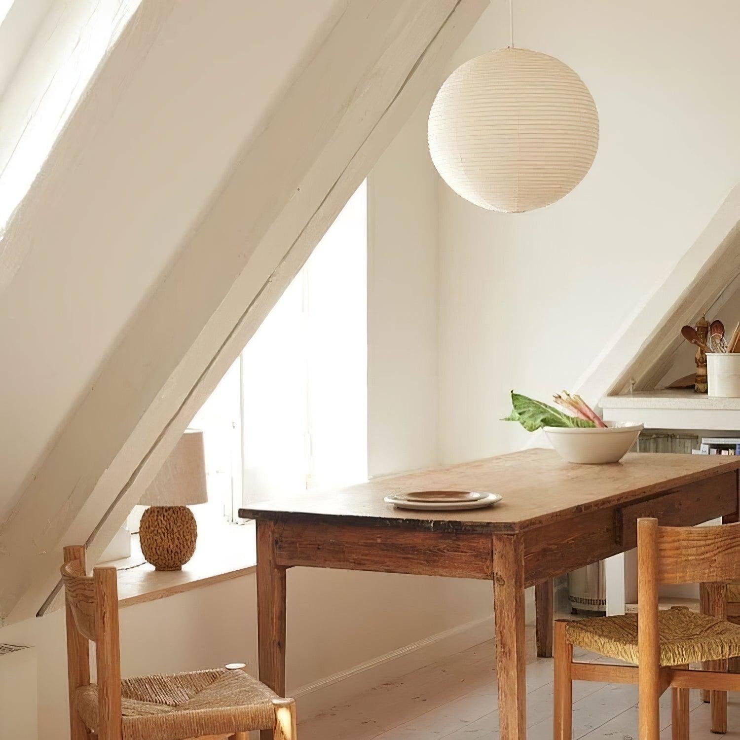 Casa Lumière Akari Handgemaakte Papieren Hanglamp - Minimalistisch Design