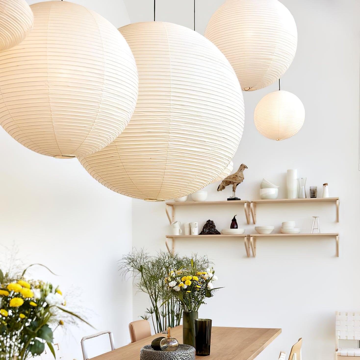 Casa Lumière Akari Handgemaakte Papieren Hanglamp - Minimalistisch Design