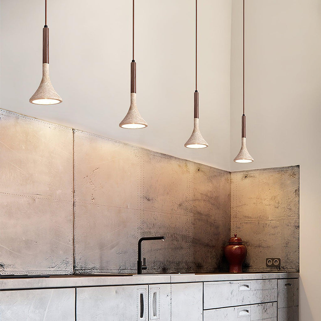 Casa Lumière Japandi Travertine Hanglamp - Natuursteen Design Lamp