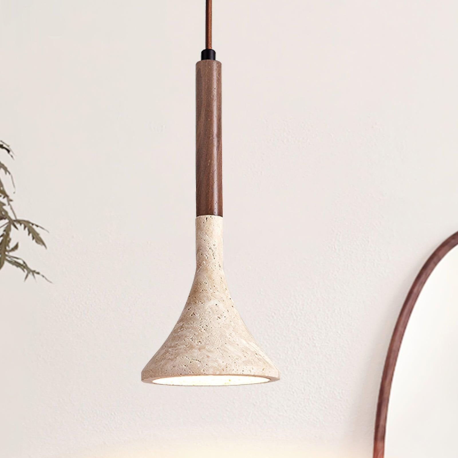 Casa Lumière Japandi Natuursteen Travertine Hanglamp