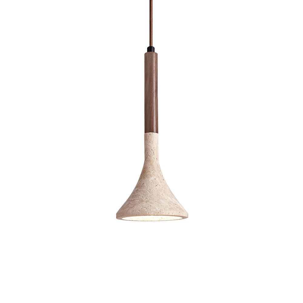 Casa Lumière Japandi Travertine Hanglamp - Natuursteen Design Lamp