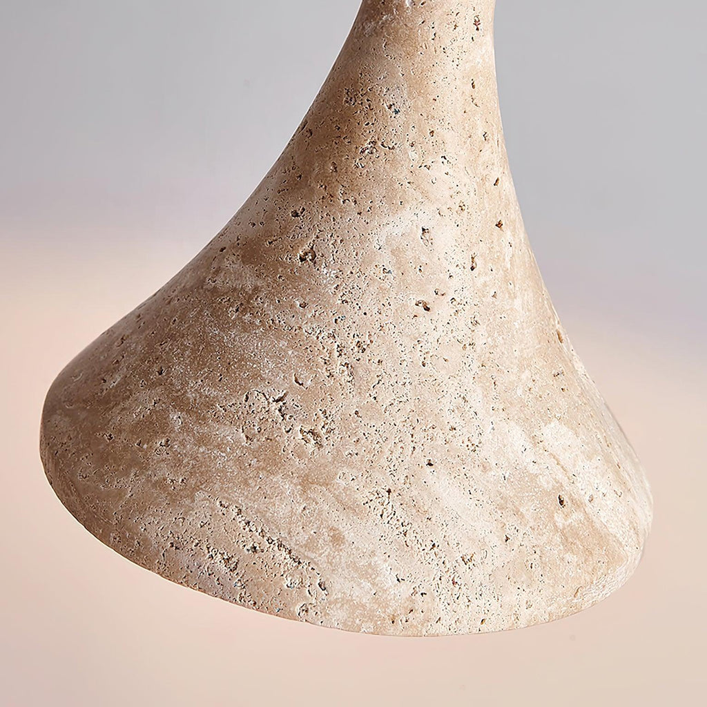 Casa Lumière Japandi Travertine Hanglamp - Natuursteen Design Lamp