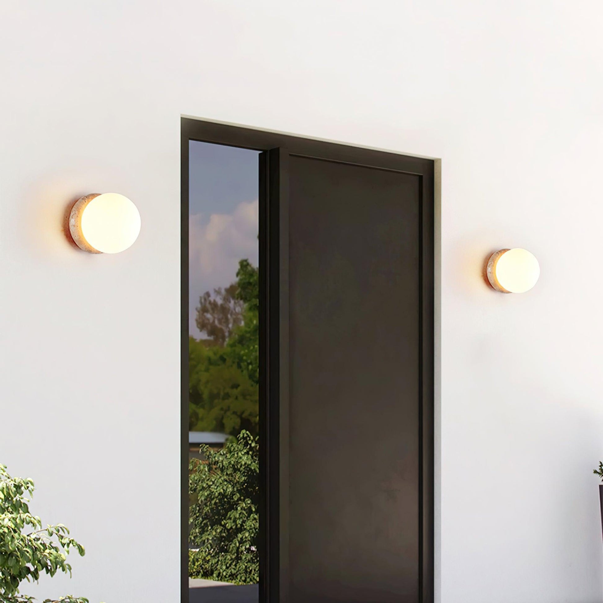Casa Lumière Asteroid Travertine Wandlamp - Moderne Designverlichting voor buiten of plafond