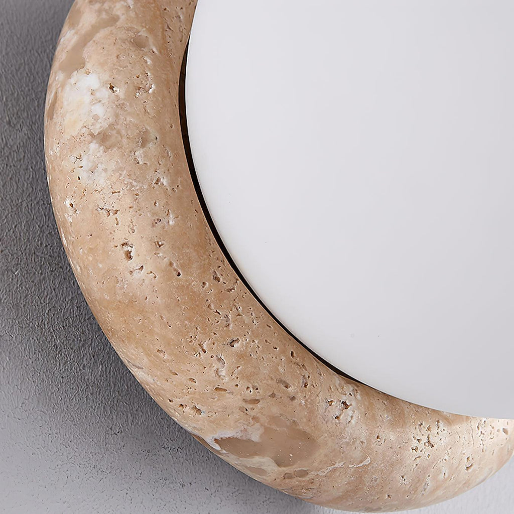Casa Lumière Asteroid Travertine Wandlamp - Moderne Designverlichting voor buiten of plafond