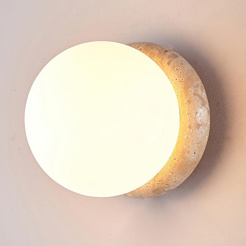Casa Lumière Asteroid Travertin Wandlamp - Moderne Designverlichting voor buiten of plafond