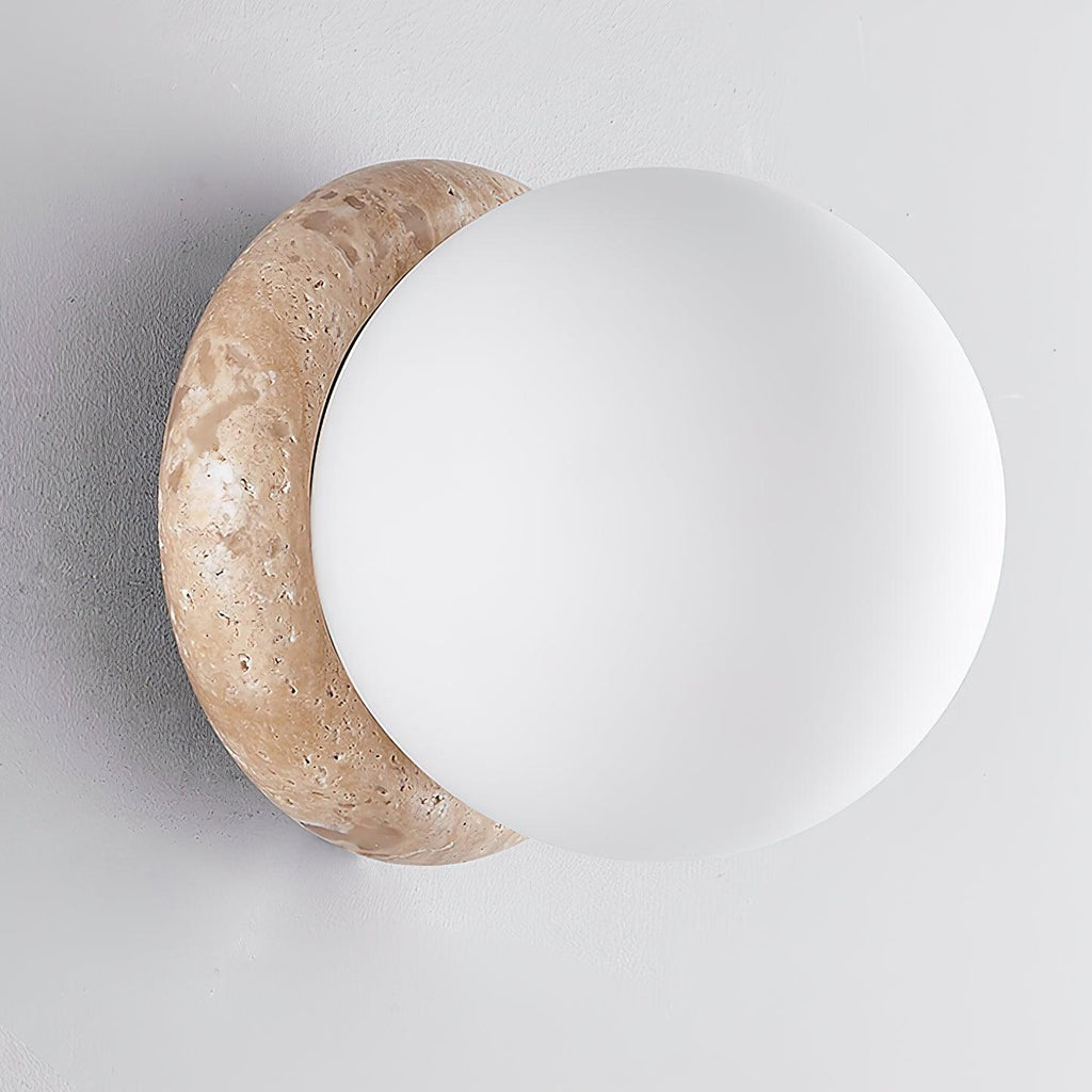 Casa Lumière Asteroid Travertine Wandlamp - Moderne Designverlichting voor buiten of plafond