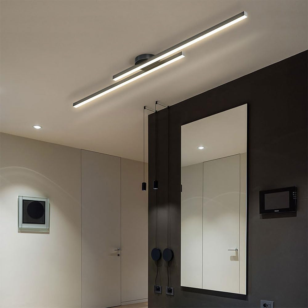 Casa Lumière Longstrip Plafondlamp - Moderne LED Plafondverlichting Zwart