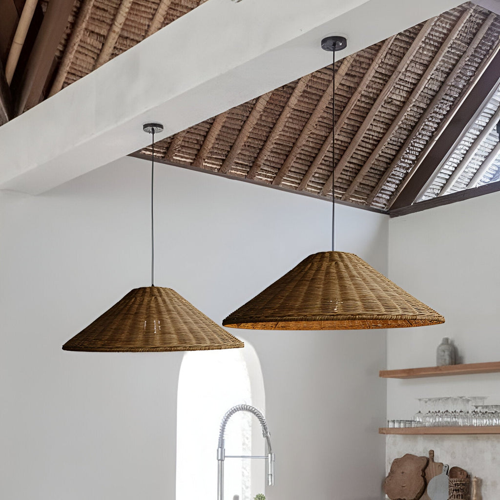 Casa Lumière Japandi Rattan Hanglamp – Handgemaakt & Tijdloos Design