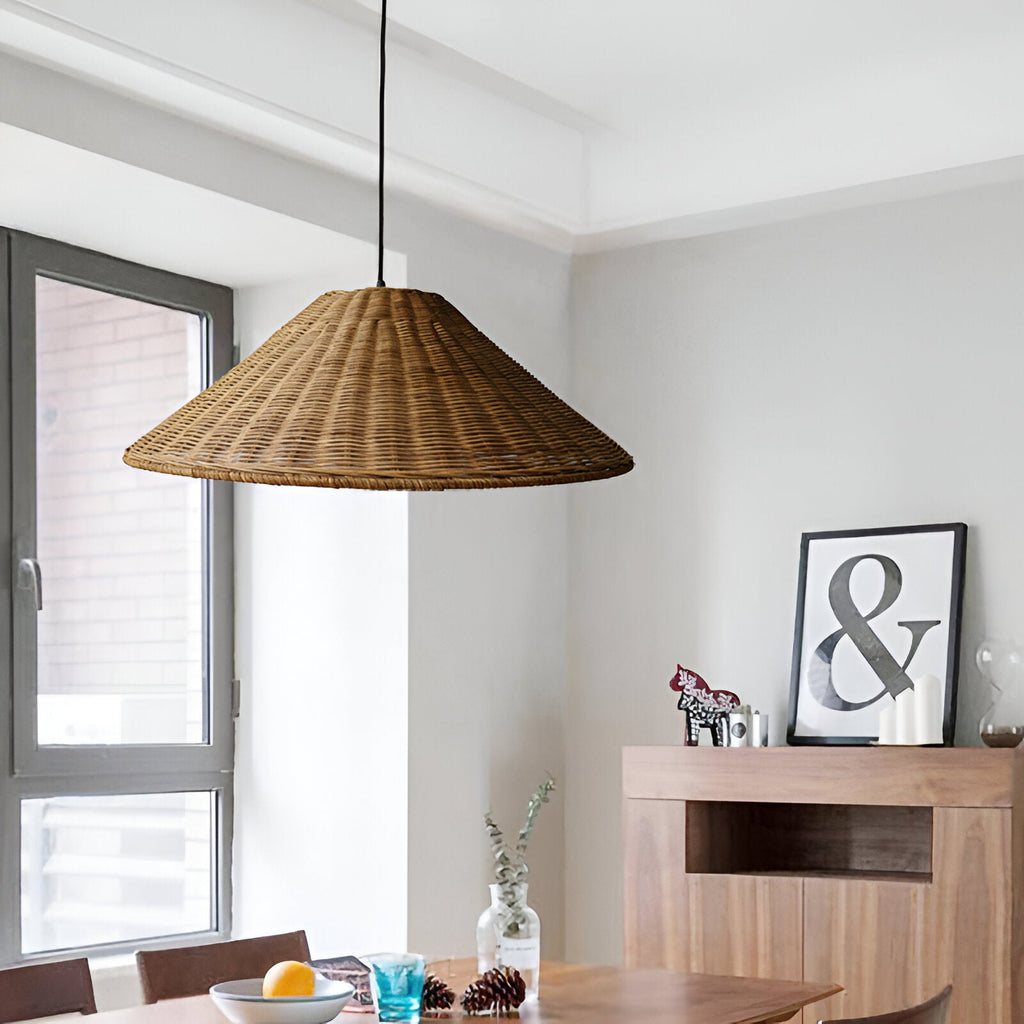 Casa Lumière Japandi Rattan Hanglamp – Handgemaakt & Tijdloos Design