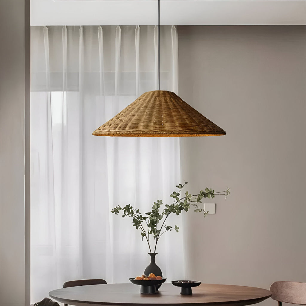 Casa Lumière Japandi Rattan Hanglamp – Handgemaakt & Tijdloos Design
