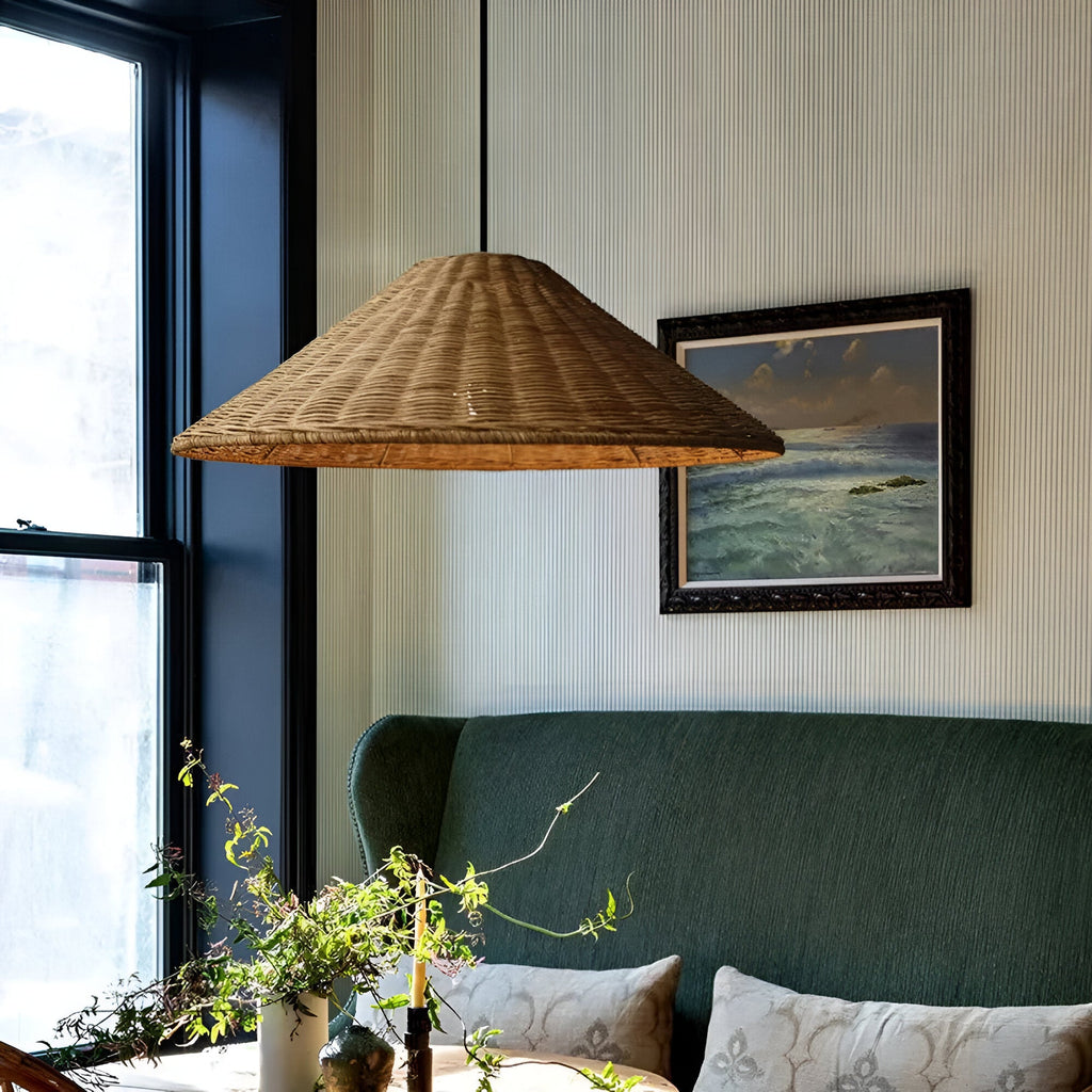Casa Lumière Japandi Rattan Hanglamp – Handgemaakt & Tijdloos Design