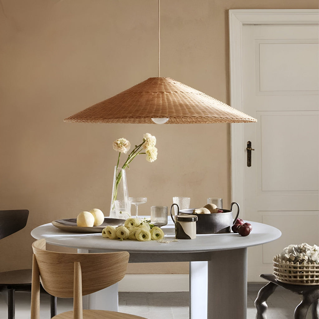 Casa Lumière Japandi Rattan Hanglamp – Handgemaakt & Tijdloos Design