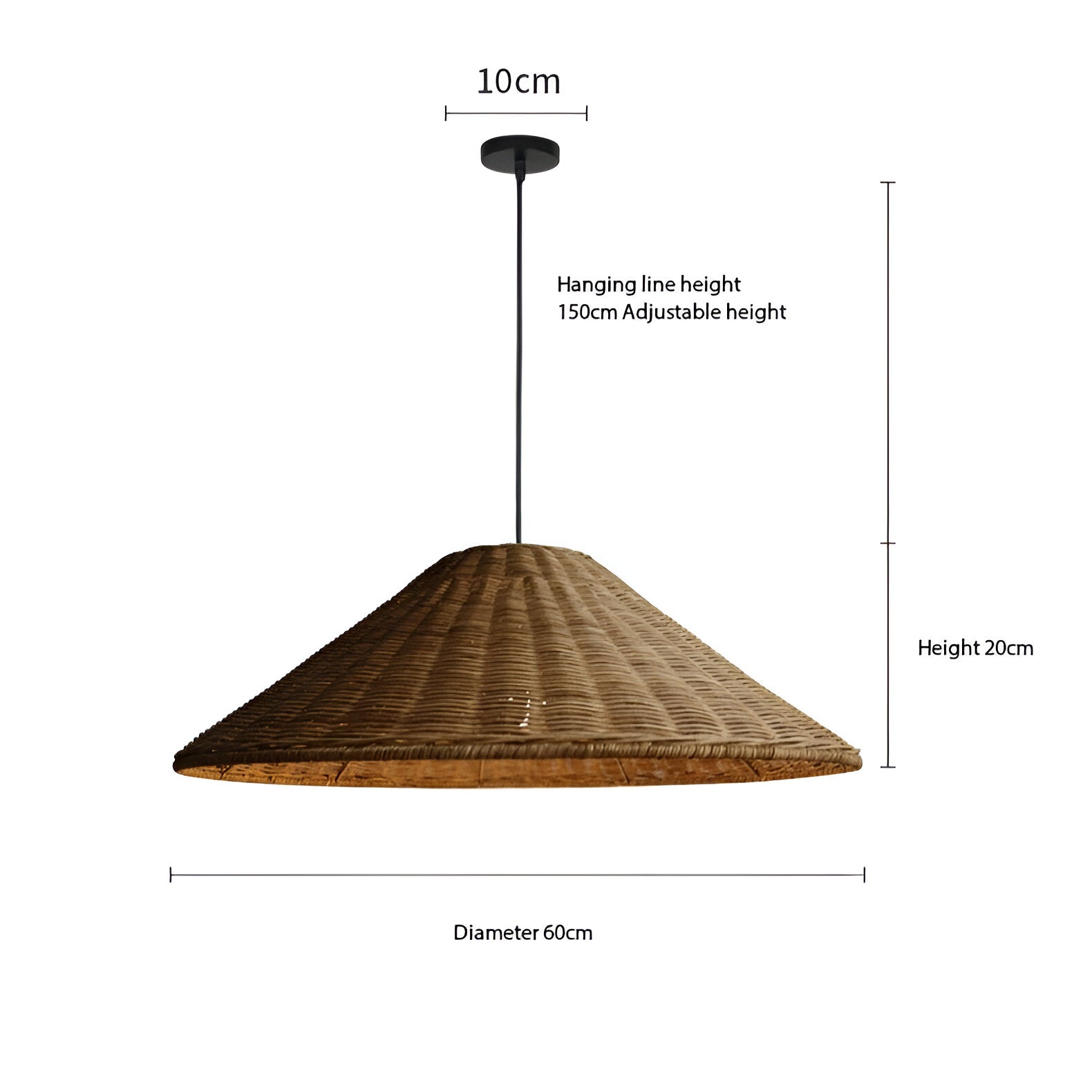 Casa Lumière Japandi Rattan Hanglamp – Handgemaakt & Tijdloos Design