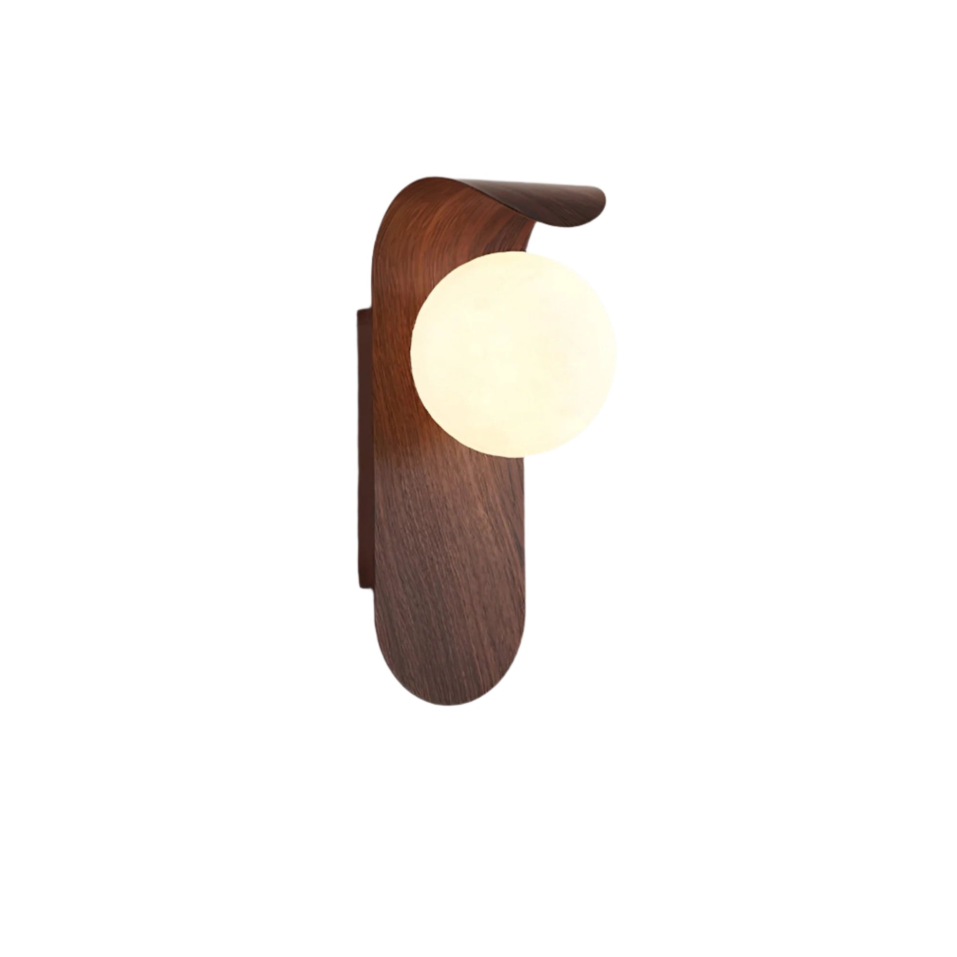 Casa Lumière Nordic Minimalistische Wandlamp van Hout & Glas - Warme Accentverlichting Slaapkamer & Woonruimte