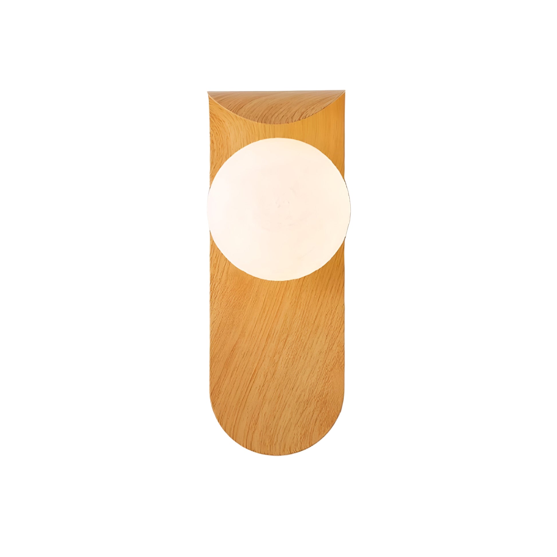 Casa Lumière Nordic Minimalistische Wandlamp van Hout & Glas - Warme Accentverlichting Slaapkamer & Woonruimte