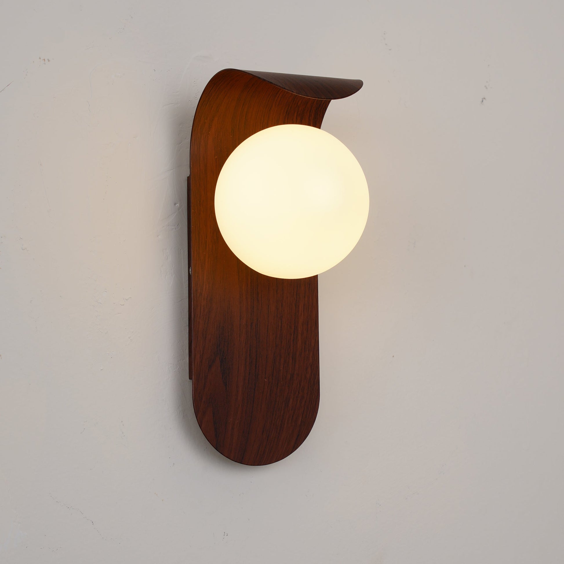 Casa Lumière Nordic Minimalistische Wandlamp van Hout & Glas - Warme Accentverlichting Slaapkamer & Woonruimte