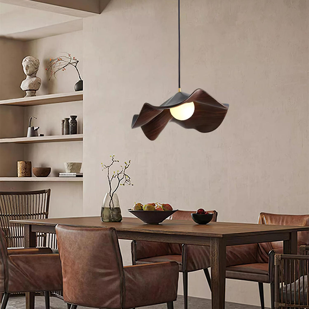 Casa Lumière Lotus Flow Casita Hanglamp - Resin met Organische Vorm