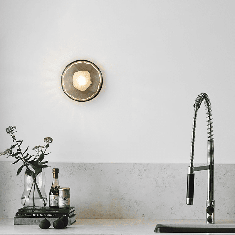 Casa Lumière Nordic Glazen Wandlamp - Rond Design Wandverlichting