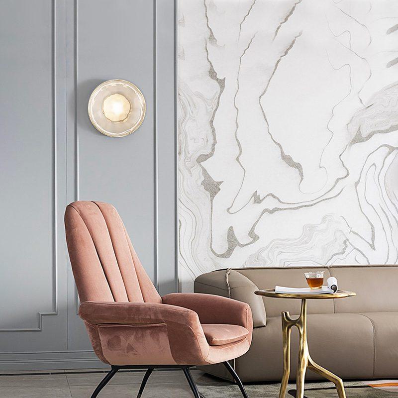 Casa Lumière Nordic Glazen Wandlamp - Rond Design Wandverlichting