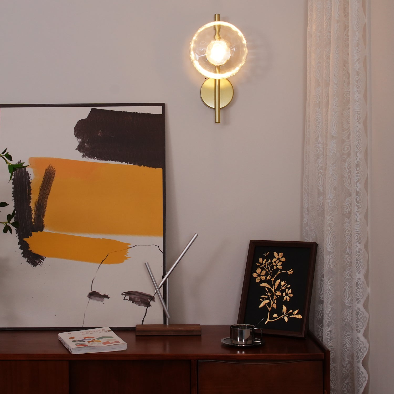 Casa Lumière Nordic Glazen Wandlamp - Rond Design Wandverlichting