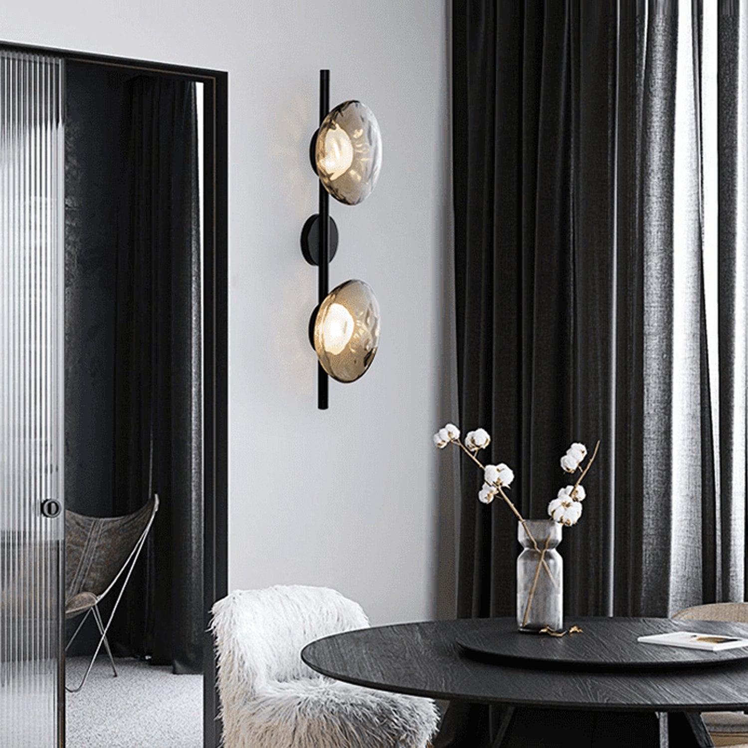 Casa Lumière Nordic Glazen Wandlamp - Rond Design Wandverlichting