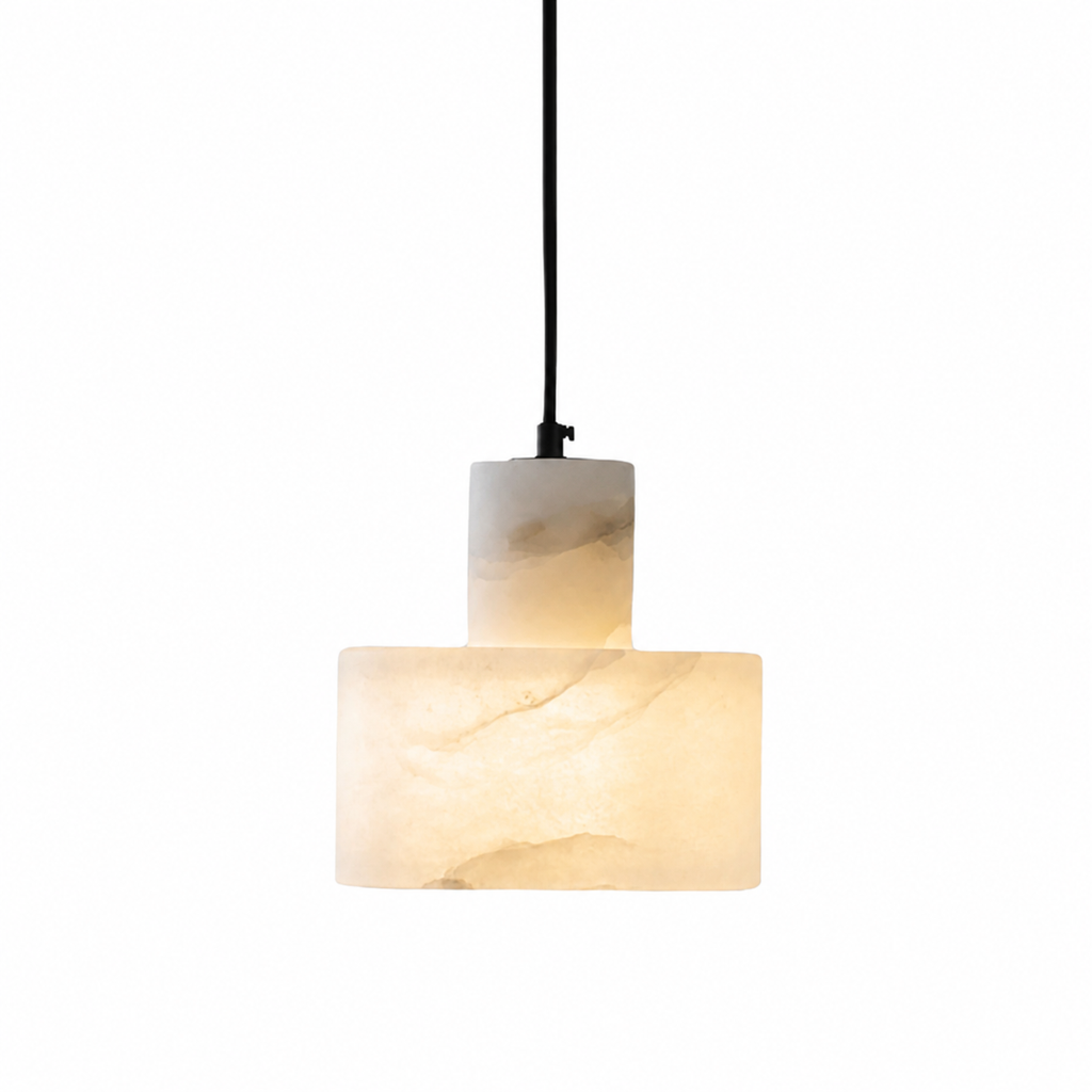 Casa Lumière Nordic Cylindrische Alabaster Hanglamp - Natuursteen verlichting