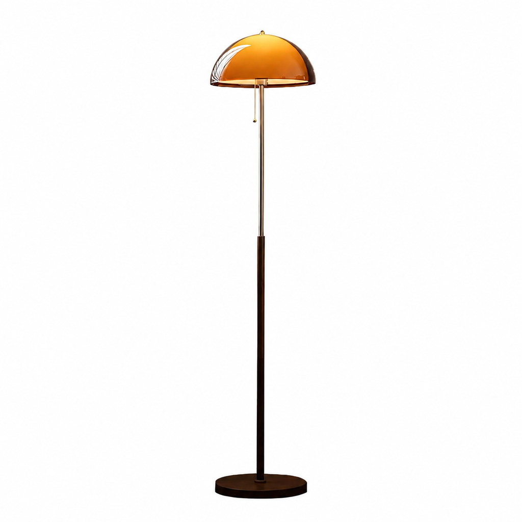 Casa Lumière Retro Vloerlamp - Design Lamp Sfeerverlichting van Hout en Metaal