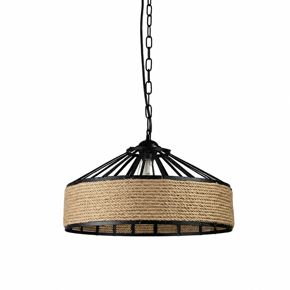Casa Lumière Rustieke Hanglamp - Gevlochten Touw Design Lamp