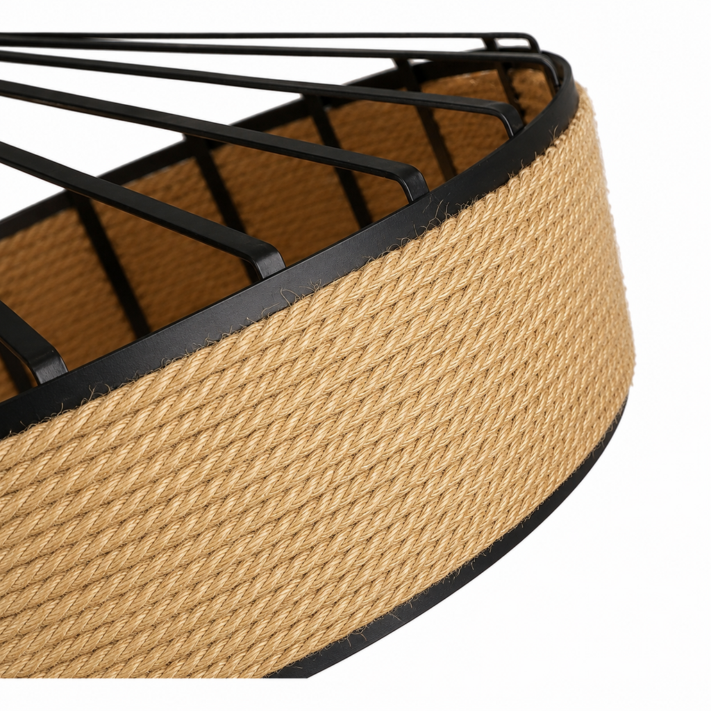 Casa Lumière Rustieke Hanglamp - Gevlochten Touw Design Lamp