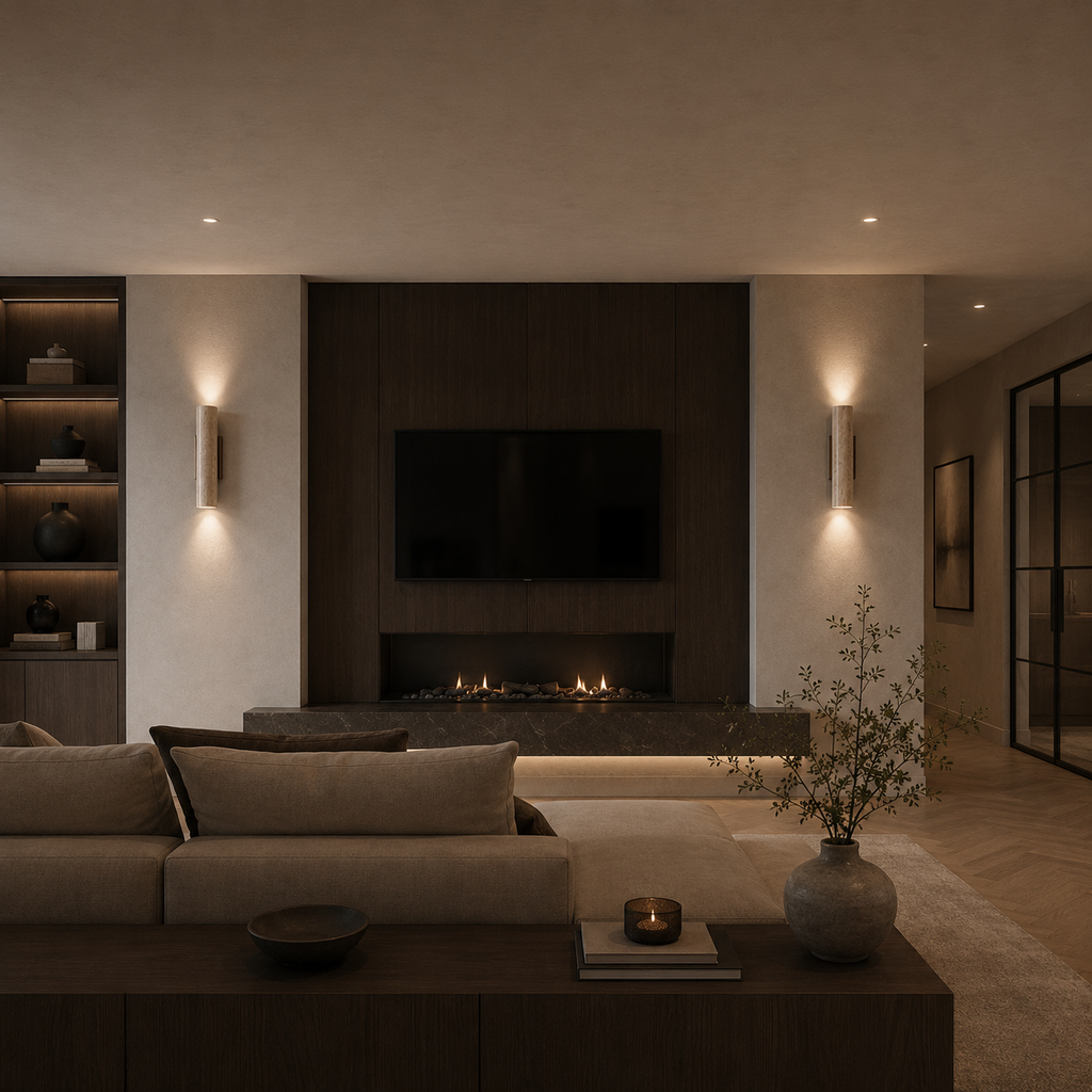 Casa Lumière Travertin Wandlamp - Japandi Design Lamp met Up & Down sfeerverlichting