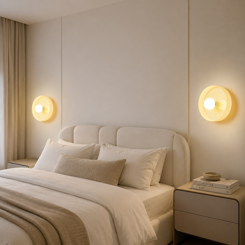 Casa Lumière Nordic Glazen Disc Wand & Plafondlamp – Design Lamp Sfeerverlichting